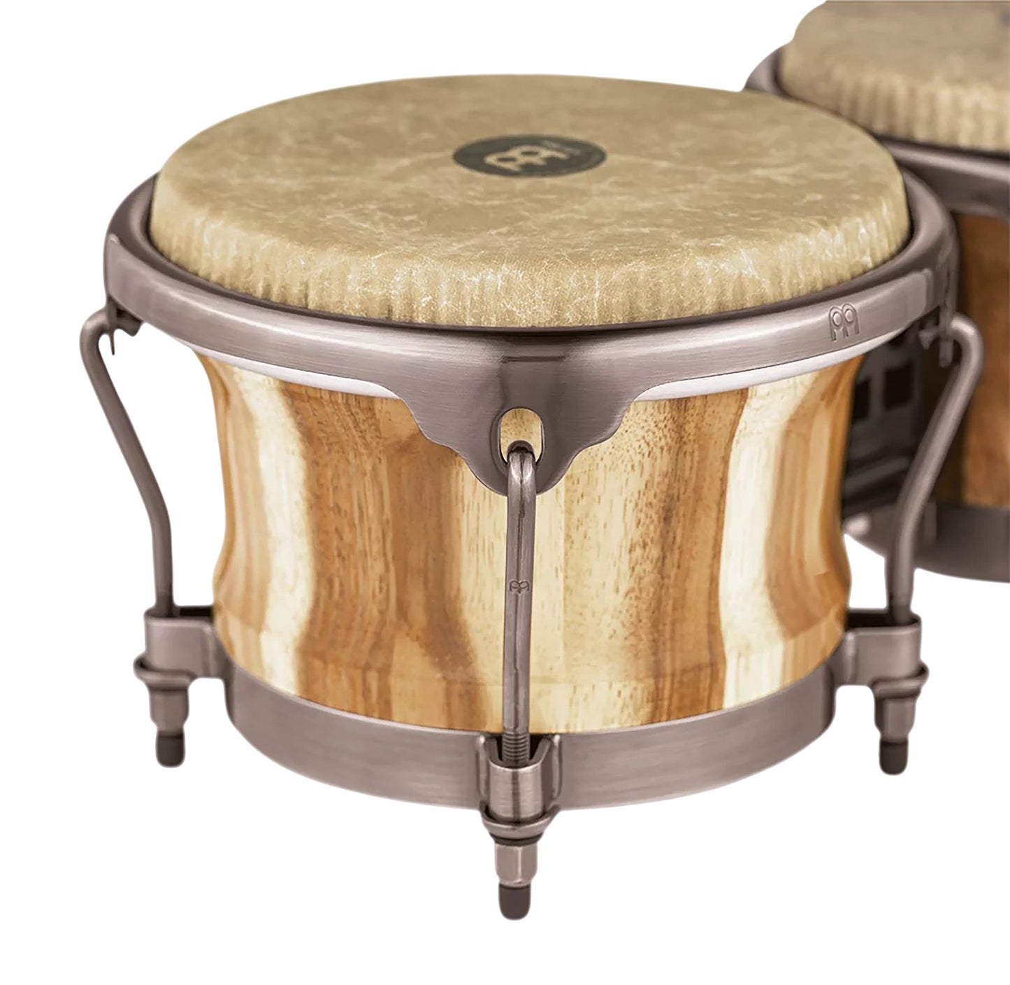 BONGOS MEINL ARTIST DIEGO GALE, 7" & 8 1/2 FÛT EN BOIS DE CHAMCHURI, PEAUX REMO FIBERSKIN, FINITION NATURELLE