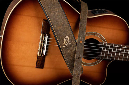 OSAR-3, courroie guitare, série Artist, cuir, largeur 7 cm, longueur 145 cm, desert stone