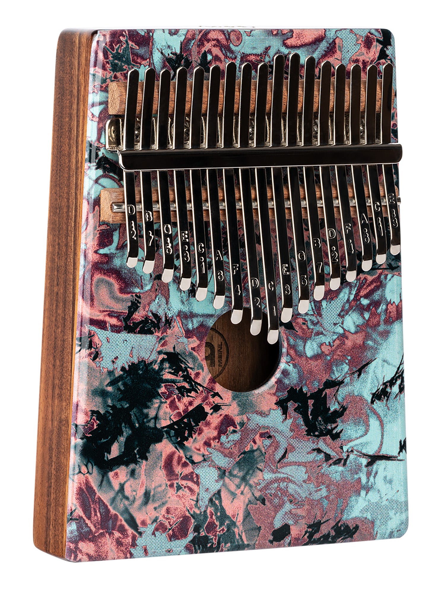 Kalimba Meinl avec rosace, 17 notes, design Coral Reef - KA17CR