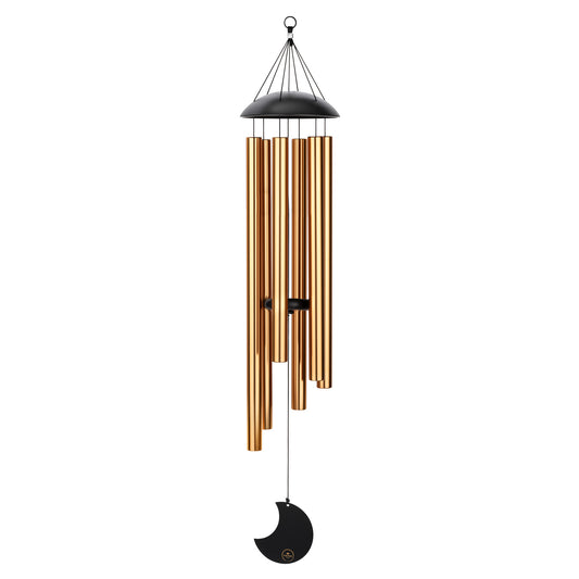 CHIMES SONIC ENERGY MOON 44",BRONZE