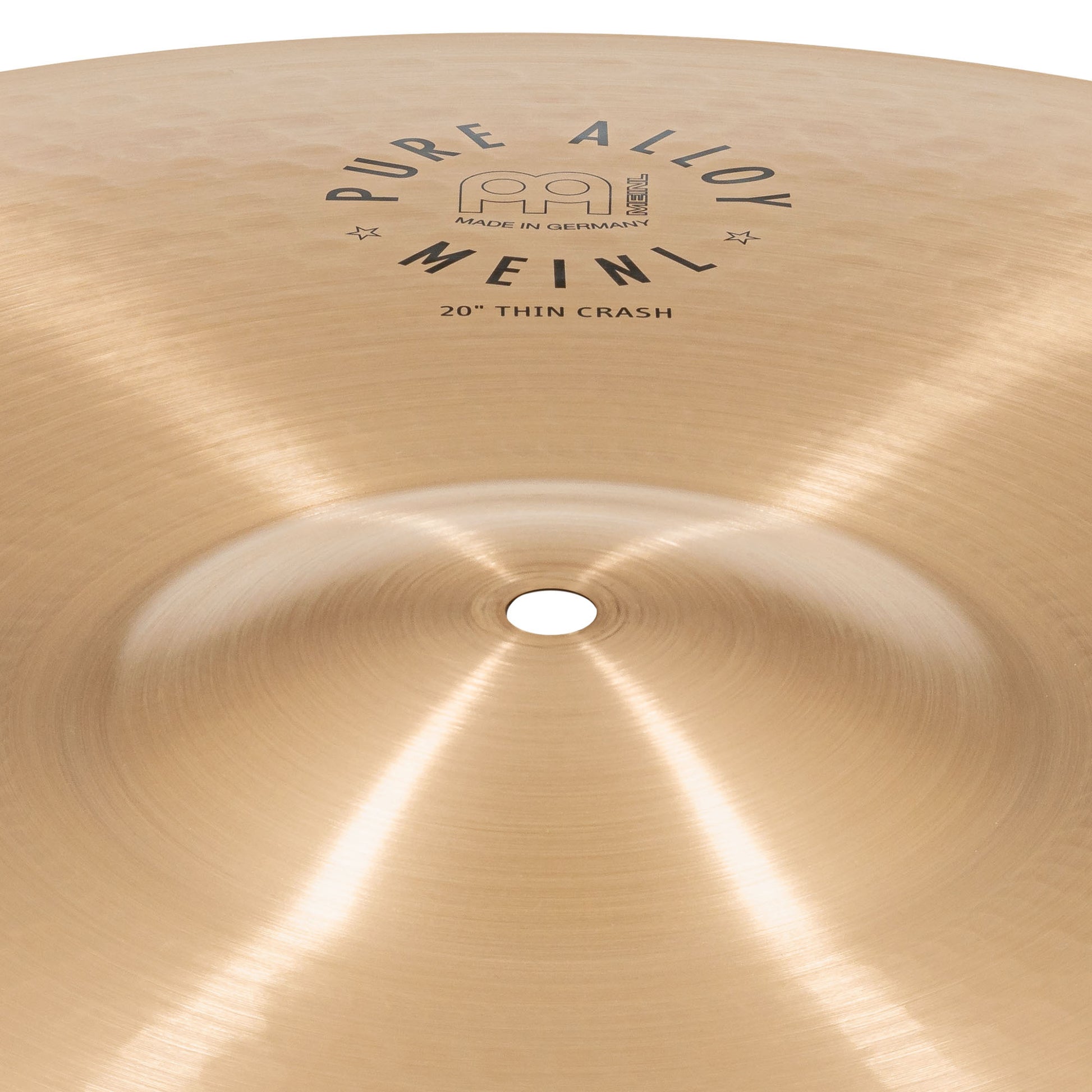 Thin Crash 20" Meinl Pure Alloy fini Traditional martelé