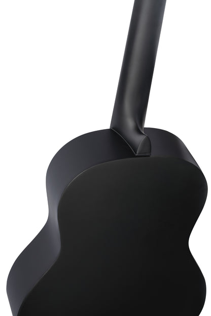 RST5MBK, table épicéa, fond & éclisses catalpa, touche & chevalet sonokeling, sillet 52 mm, diapason 650 mm, noir satiné