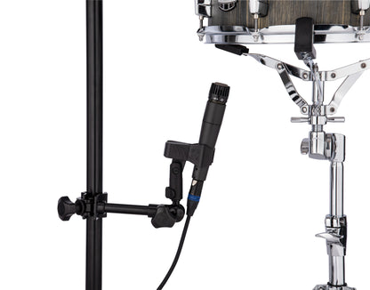 Support pour micro, attache sur pieds ronds ou carrés jusqu'à 3.5 cm d'épaisseur, noir