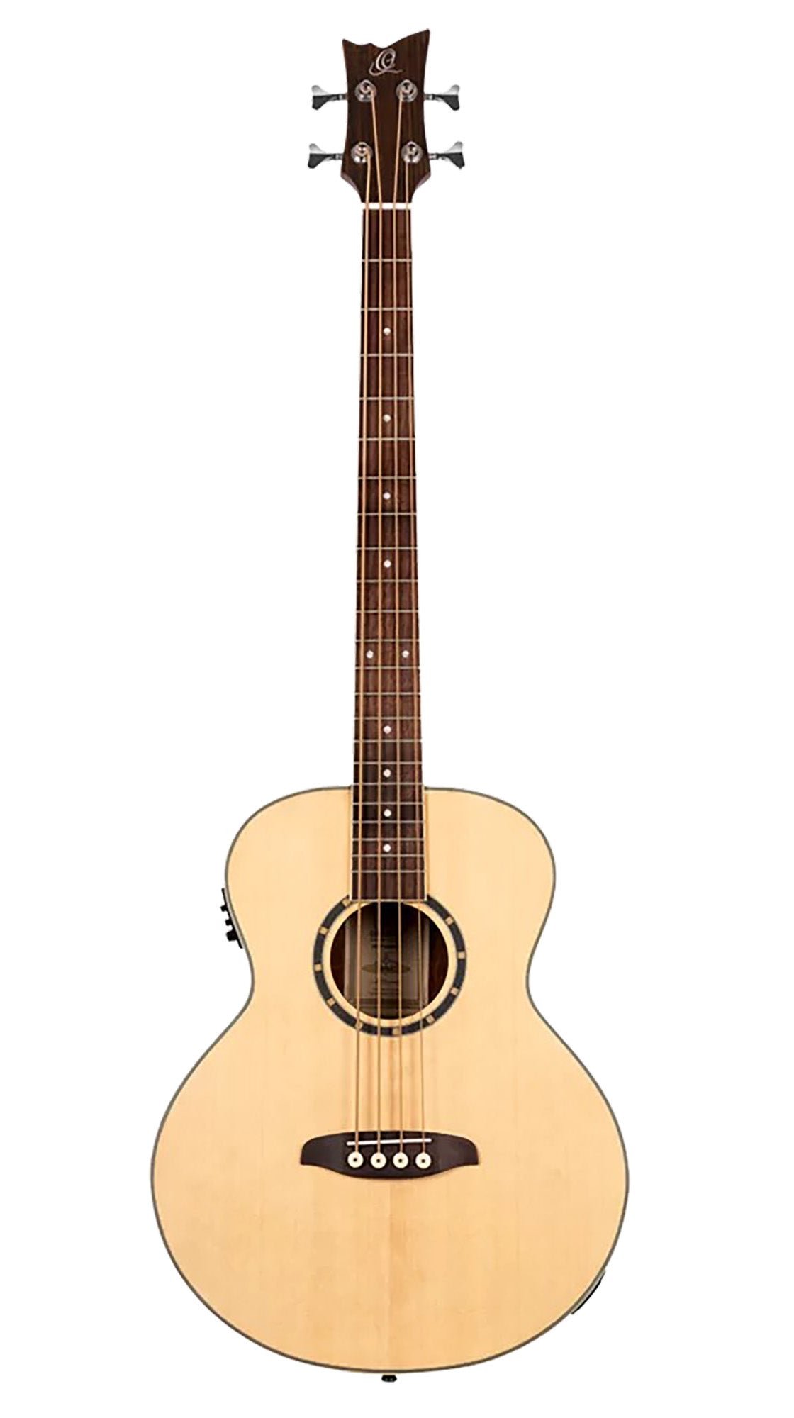 D7E-4, basse 4 cordes, EQ Ortega MagusPro/B, table épicéa, f/e acajou, manche acajou, naturel satiné