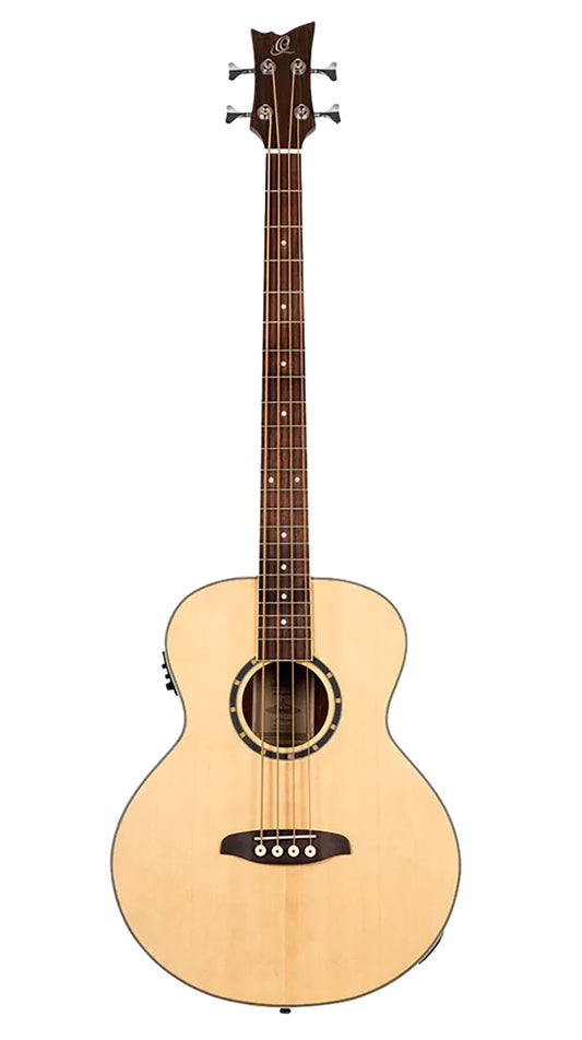 D7E-4, basse 4 cordes, EQ Ortega MagusPro/B, table épicéa, f/e acajou, manche acajou, naturel satiné