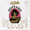 La Bella LB15 ukelele snarenset
