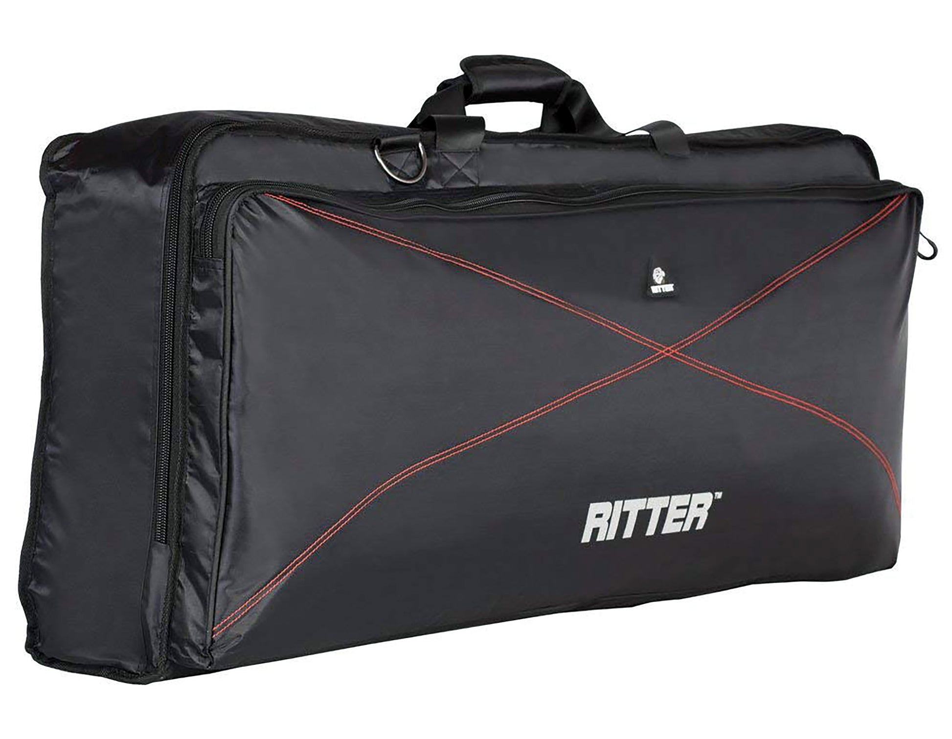 Housse PERFORMANCE 2 pour clavier, rembourrée 15 mm, 1290x400x130 mm, noir et rouge