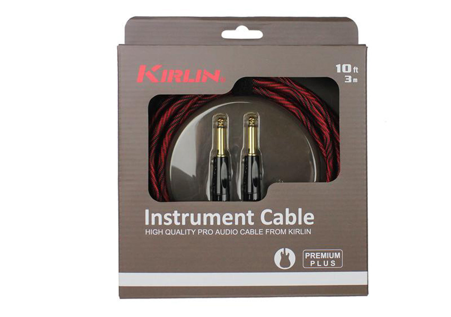 Câble instrument PREMIUM PLUS WAVE Jack/Jack, 3 mètres, noir et rouge