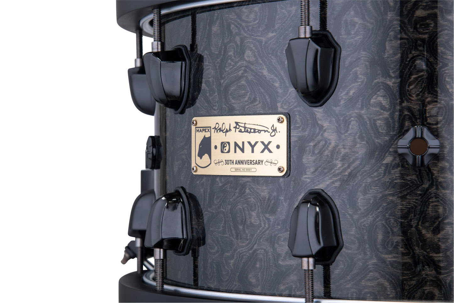 CC MAPEX BP 14 X 8" RALPH PETERS, CERCLES BOIS, ACCASTILLAGE NOIR, FINITION BLACK BURST