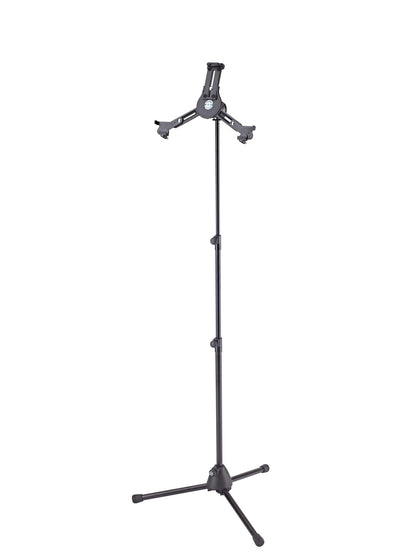 Support de tablette universel K&M 19793, sur pied.