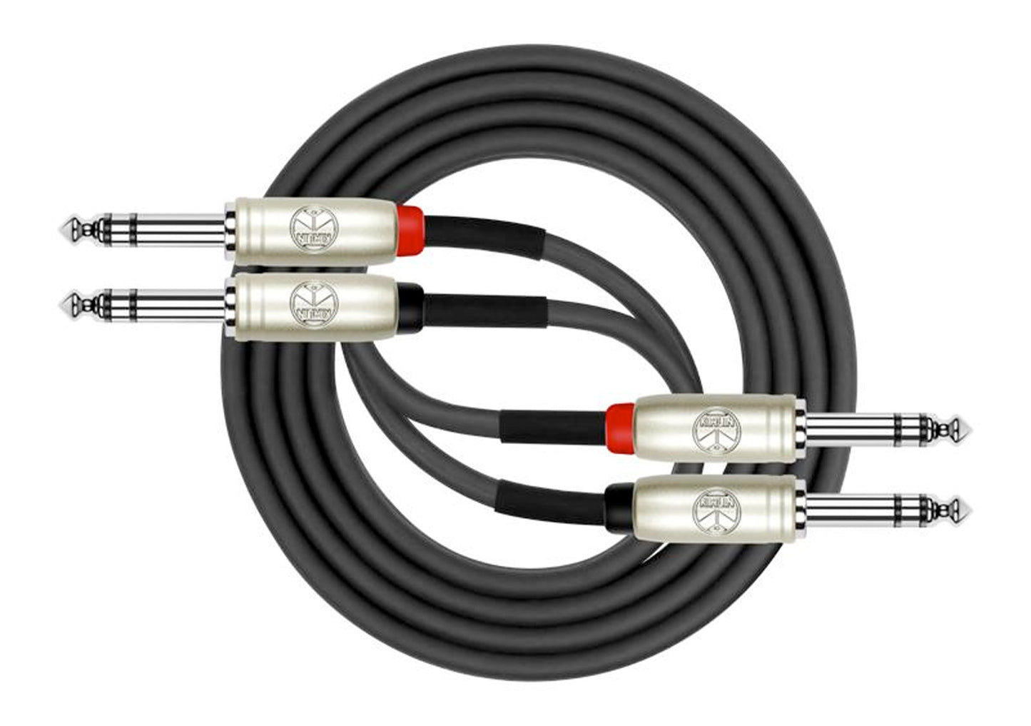 Câble patch MEDIUM 2x Jack stéréo/2x Jack stéréo, 2 mètres, noir