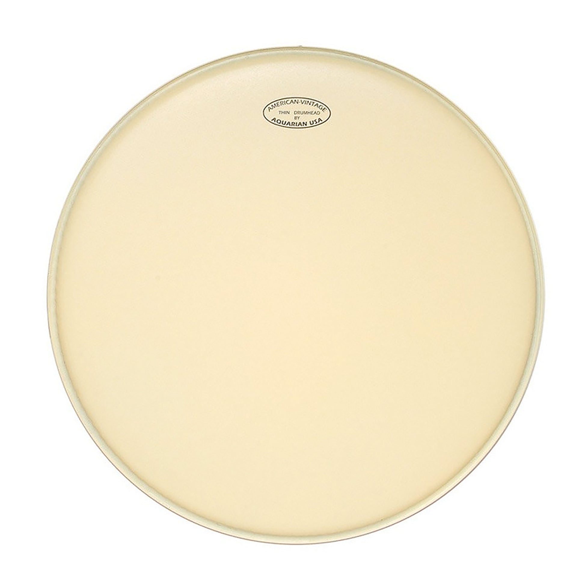Peau American Vintage 14", 1 pli fin (0.18mm), cercle plus large pour fût vintage, aspect peau animale