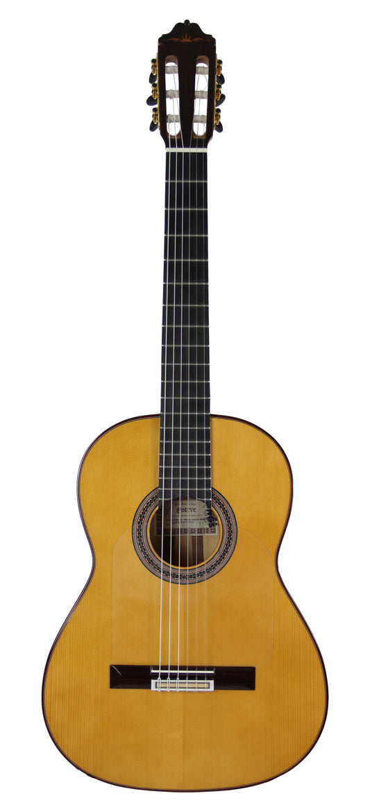 GIPSYKINGS (by André Reyes), Flamenco, table épicéa massif, fond & éclisses cyprès massif, jaune brillant