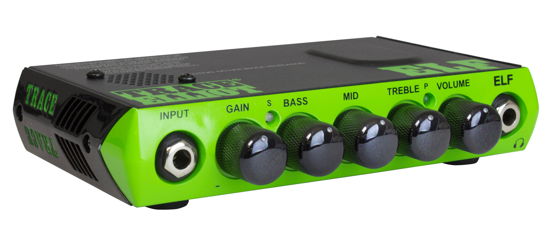 Tête amplifiée ultra compacte pour basse 200W, EQ 3 bandes, sortie DI, sortie casque, housse, finition vert