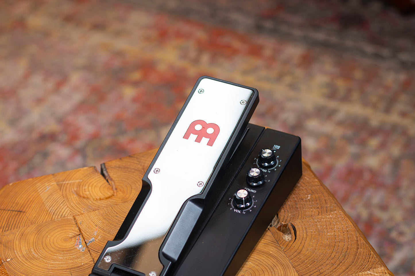 Pédale d'effet FX5 Meinl, 5 sons de percussions et batterie rechargeable