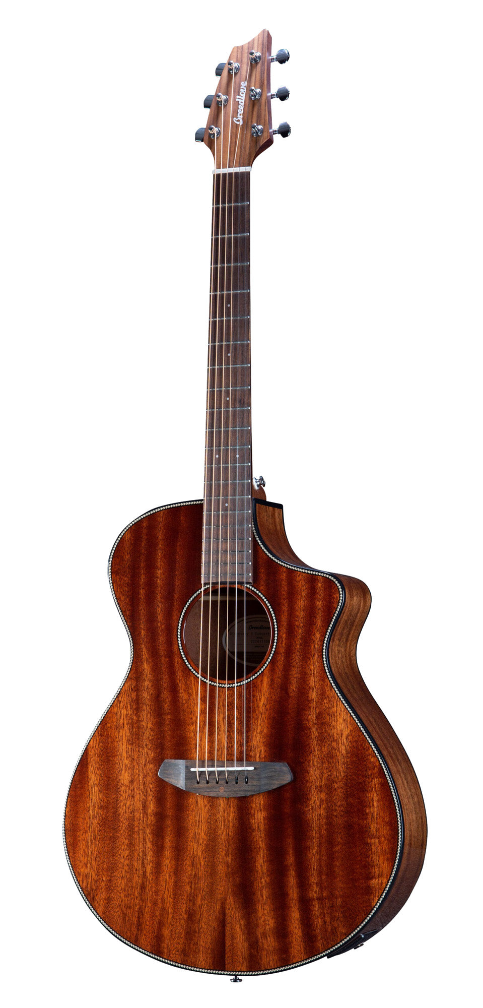 DISCOVERY S CONCERT CE ACAJOU HB, table acajou massif, f/e acajou, EQ Fishman Presys I, naturel satiné