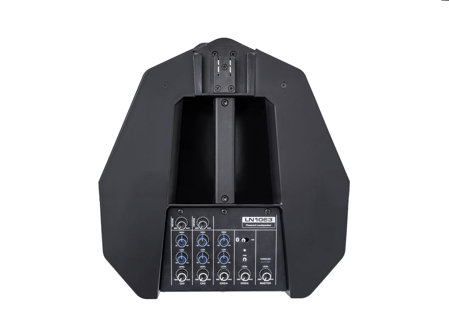 Système de sonorisation 500W, table de mixage 6 canaux, Bluetooth, subwoofer 8", sac de transport inclus, noir