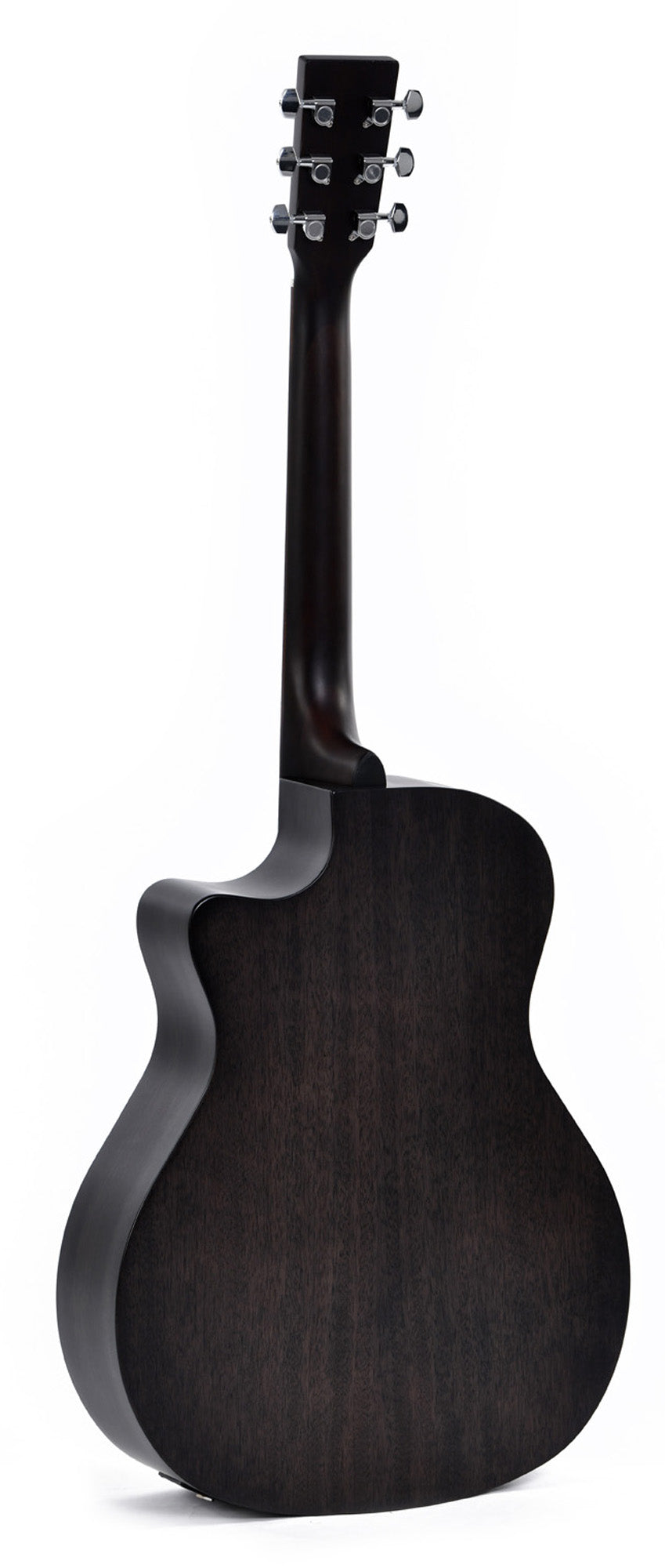 Modèle GC-10E, Grand OM pan coupé, table épicéa Sitka, fond & éclisses acajou, EQ Sigma, noir dégradé satiné