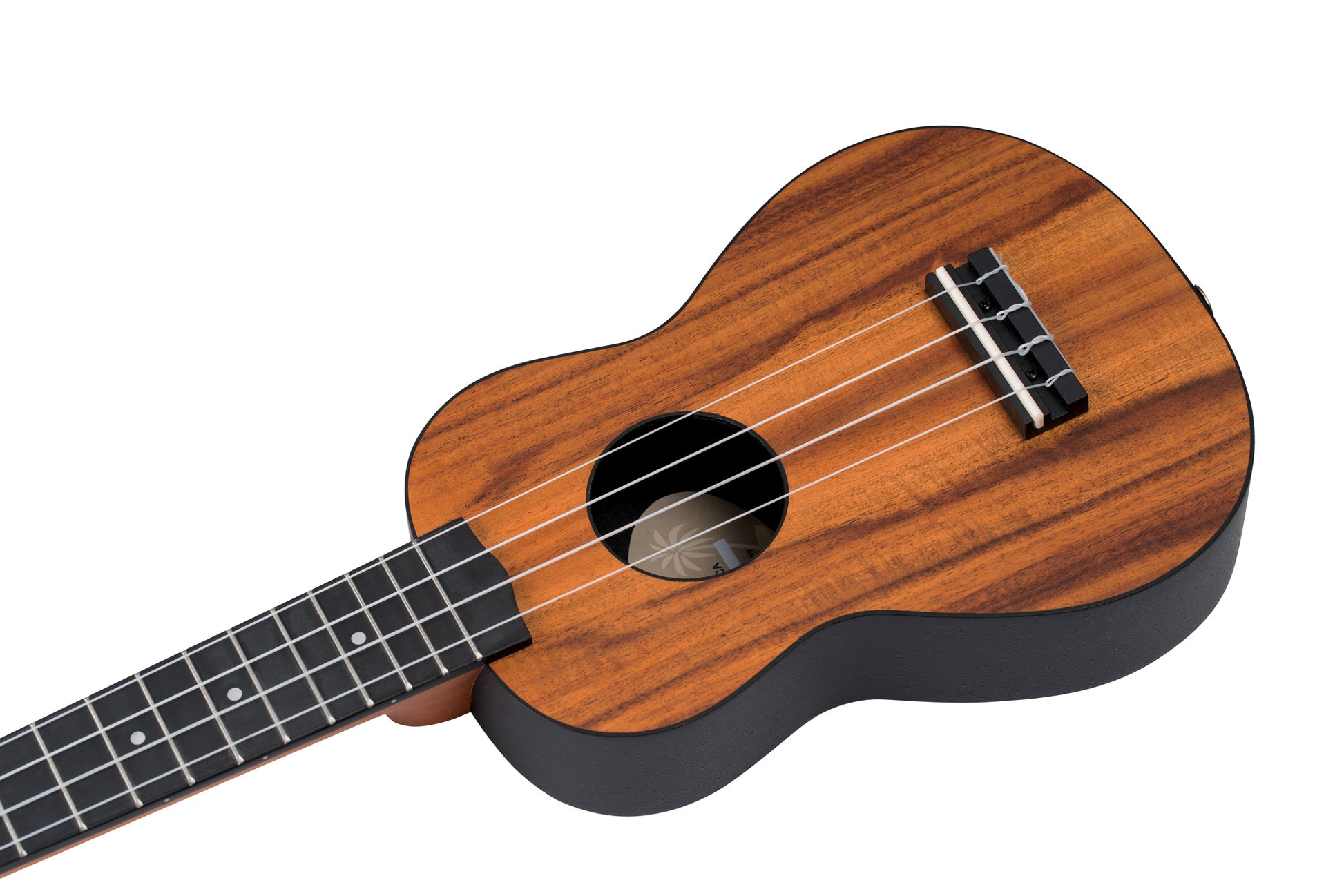 K3-ACA, pack ukulélé Soprano, table acacia, corps ABS, manche okoumé, 12 frettes, accessoires