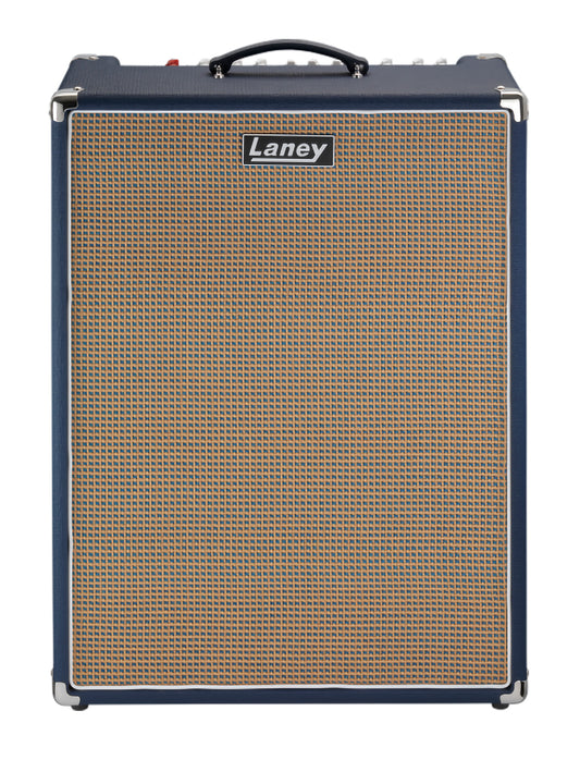 Ampli guitare électrique 60W, 2x HP 12" HH, 2 canaux, EQ 3 bandes, réverb, tremolo, chorus, boucle d'effet, 15.8 kg, bleu