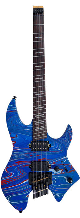 LARRY CARLTON X6 Headless 6 Blue Swirl