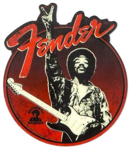 Fender magneet Hendrix vredesteken magneet