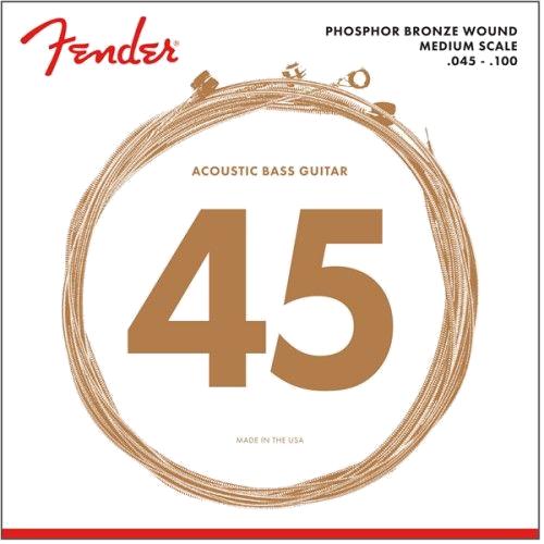 Fender 7060 akoestische basgitaarsnaren, fosforbrons, dikte .45-.100