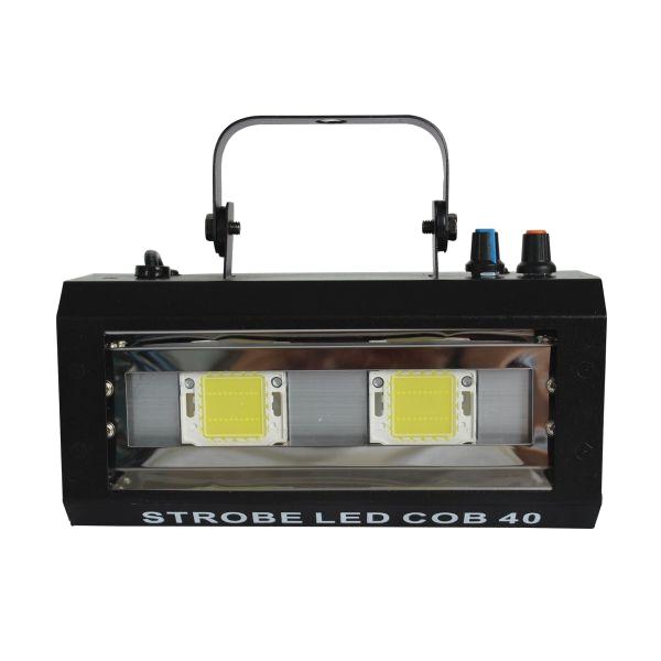Power Lighting STROBE LED COB 40 Stroboscoop 40W 2 witte LED's