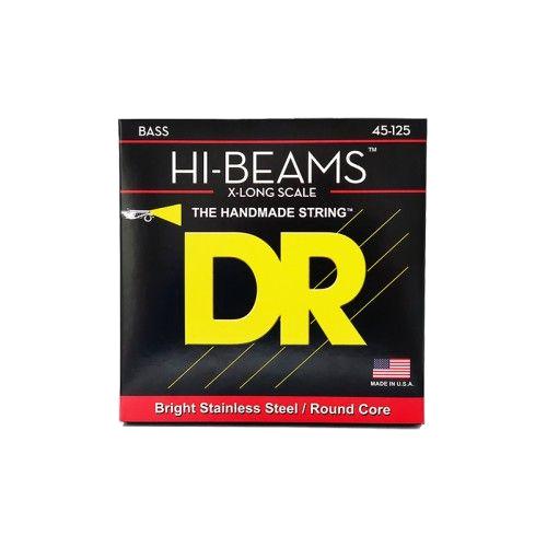 DR Hi-Beam roestvrijstalen bassnaren, 5 snaren, medium, 45-125