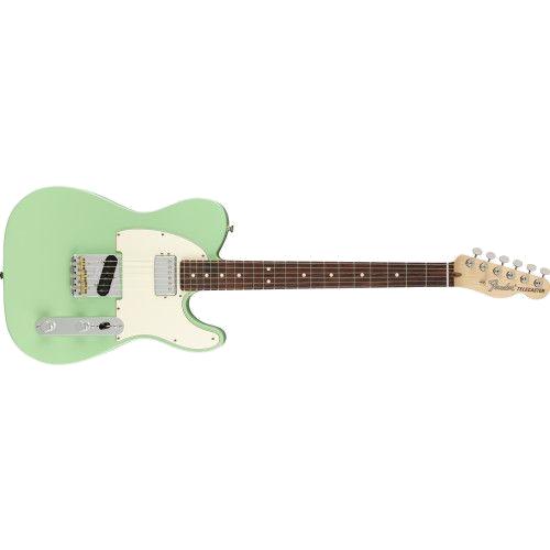 Fender Am Performer Tele met humbuckers, RW Satin Surf Green