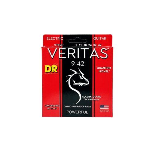 DR Veritas Coated Core Technology Light elektrische gitaarsnaren 9-42