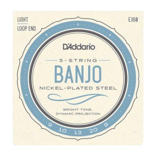 D'Addario EJ60 5-snarige banjo 9-20 licht