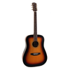 eerstejaars folkgitaar SONGDTSB dreadnought sunburst