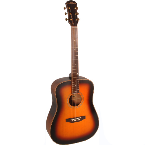 eerstejaars folkgitaar SONGOTSB dreadnought sunburst