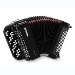 Hohner Nova I 49F chromatische basaccordeon Black Cover