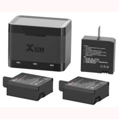 Oplader en 3 batterijen voor X-Vive U5